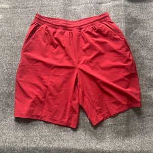 Large Red Lululemon Pacebreaker Shorts